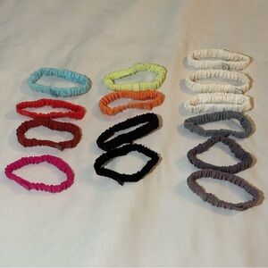 15 Lululemon Thin Scrunchies Colorful Elastic Hair Ties Set